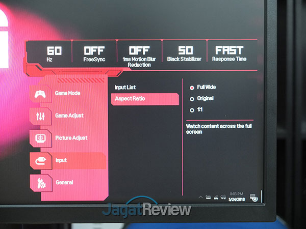 Hands-On Review: Monitor LG 27GK750F-B 28 Input Aspect Ratio