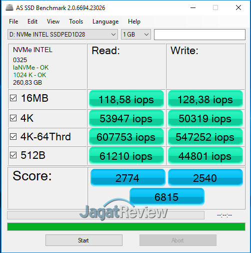 AS SSD IOPS