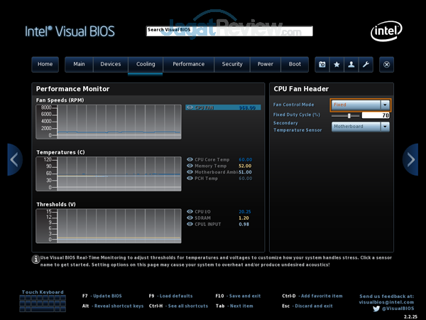 Intel NUC8i7HVK 14 BIOS Cooling