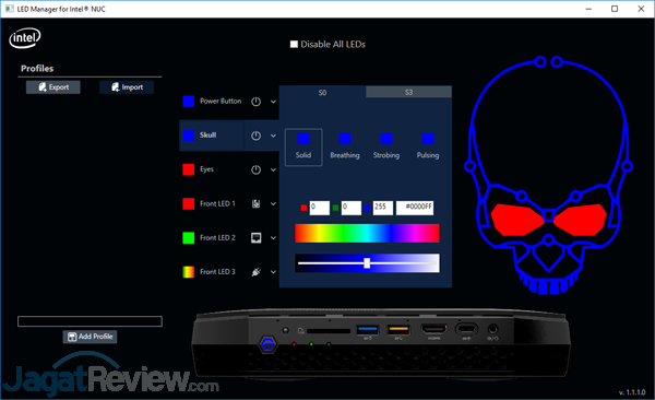 Intel NUC8i7HVK LED Manager 02