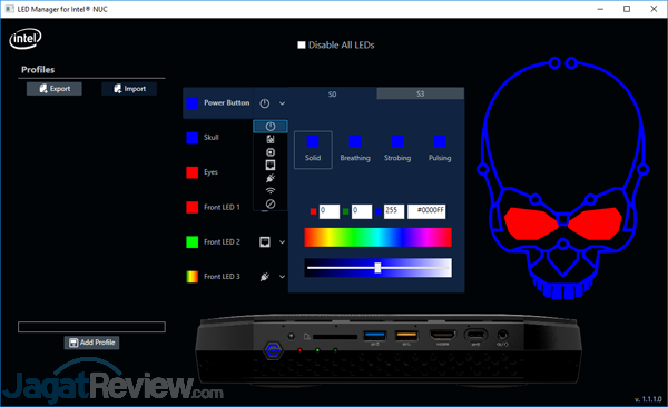 Intel NUC8i7HVK LED Manager 08
