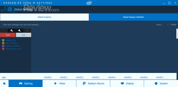 Intel NUC8i7HVK Radeon Settings 05