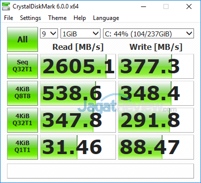 Omen by HP 15 dc0035TX Crystal Disk Mark 6 SSD