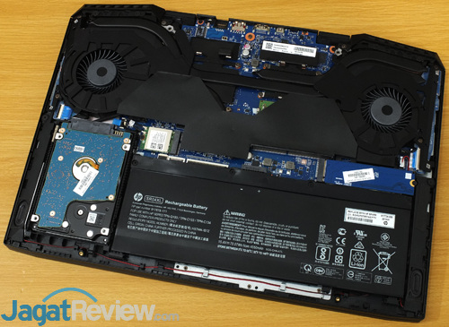 Review Notebook Gaming: Omen by HP 15-dc0035TX 26 Omen by HP 15 dc0035TX Internal Component Layout 01