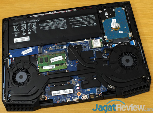 Review Notebook Gaming: Omen by HP 15-dc0035TX 27 Omen by HP 15 dc0035TX Internal Component Layout 02