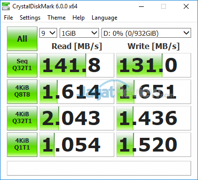 ASUS ROG GL504GS Crystal Disk Mark 6 HDD
