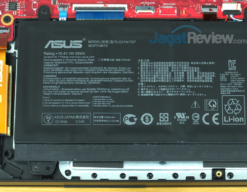 Review ASUS ROG Zephyrus-M (GM501S): Zephyrus Murah yang Kencang 37 ASUS ROG GM501S Battery