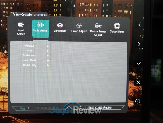 Hands-On Review Monitor: ViewSonic VP3268-4K 3 Adjust Audio