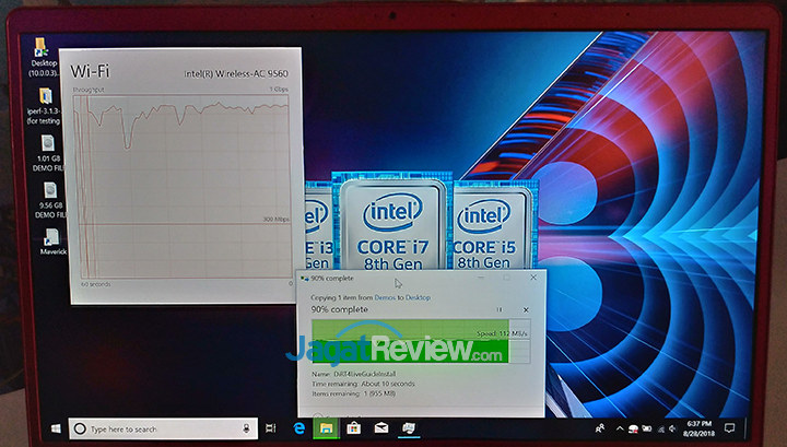 Intel Whisky Lake Amber Lake Gigabit WiFi Test