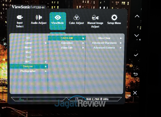 Hands-On Review Monitor: ViewSonic VP3268-4K 4 ViewMode 02