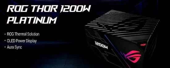 ASUS Rilis Power Supply Platinum - ROG Thor Series dengan Aura Sync RGB 2 ROG Thor 1