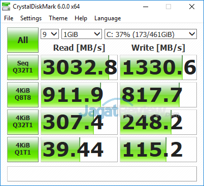 HP Envy x360 13 ag0023au Crystal Disk Mark 6