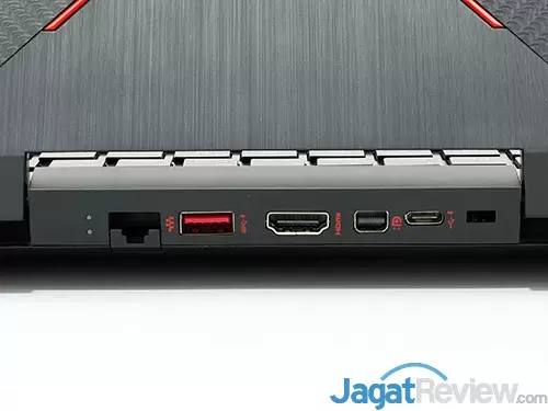 Review Omen by HP 15-dc0036TX: Laptop Gaming Layar IPS 144 Hz Murah 6 HP Omen 15 dc0036tx Connectors Rear