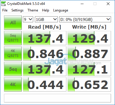 HP Omen 15 dc0036tx Crystal Disk Mark 5 HDD