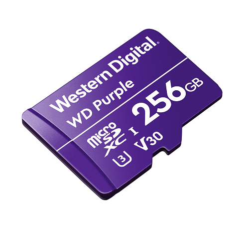 Direct Release: Western Digital Perluas Portofolio Analitik dan Perangkat Surveilans 1 WD Purple microSD Angled HR 256GB