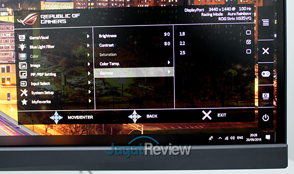 Hands-On Review Monitor: ASUS ROG STRIX XG35VQ 6 03 Color Gamma