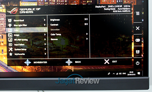 Hands-On Review Monitor: ASUS ROG STRIX XG35VQ 3 03 Color