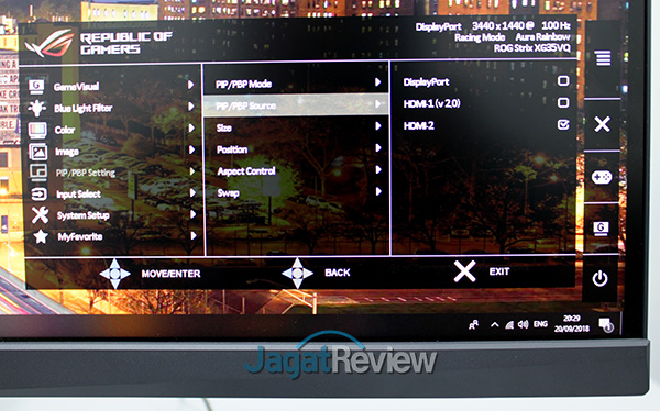 Hands-On Review Monitor: ASUS ROG STRIX XG35VQ 11 05 Image PIP Source
