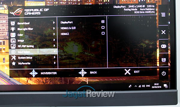 Hands-On Review Monitor: ASUS ROG STRIX XG35VQ 15 06 Input