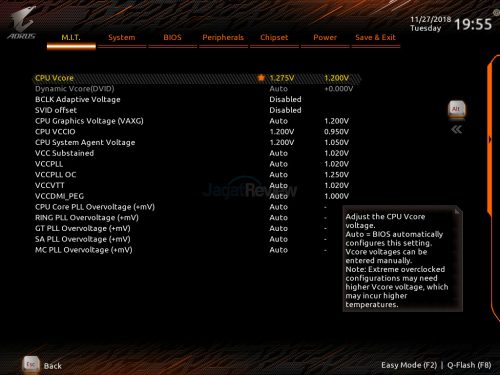 Setting CPU Voltages