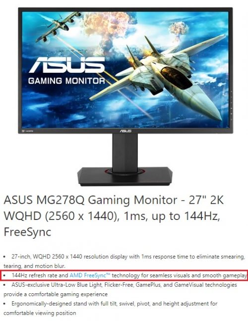 Gsync Freesync 1