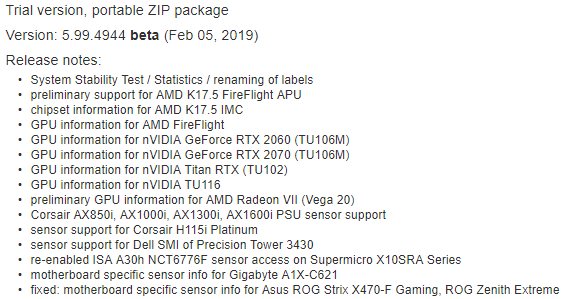 Update Terbaru AIDA64 Pastikan Kehadiran NVIDIA GTX 1660 2 AIDA64 Release Note