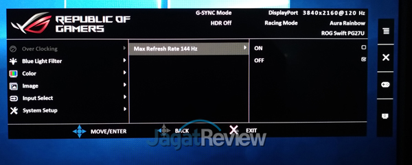 Hands-On Review Monitor: ASUS ROG SWIFT PG27UQ 1 RefreshRate