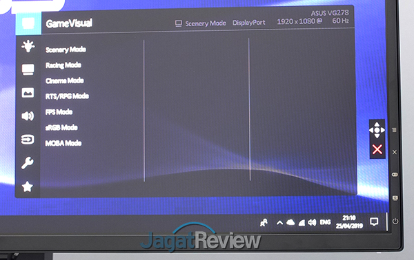 Hands-On Review Monitor: ASUS VG278QR 7 005 Menu Game Visual VG278QR