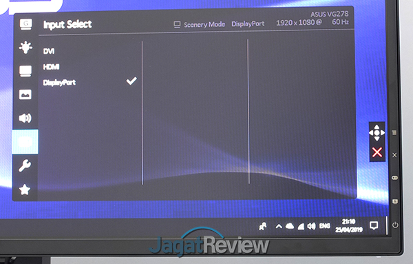 Hands-On Review Monitor: ASUS VG278QR 12 010 Menu Input Select VG278QR