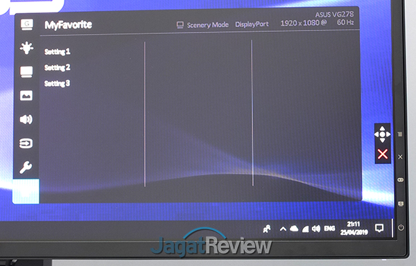 Hands-On Review Monitor: ASUS VG278QR 14 012 Menu My Favorite