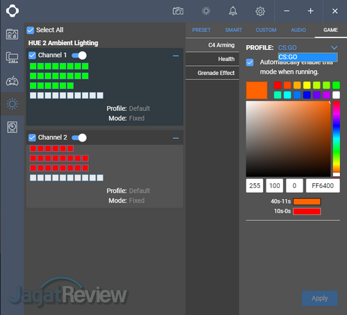 Hands-On Review NZXT HUE2 Ambient RGB Lighting Kit 14 NZXT CAM 05