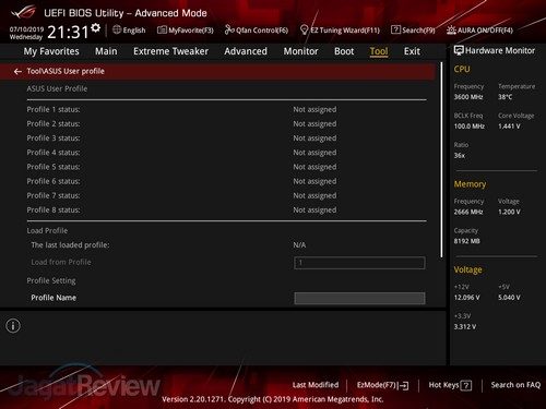 ASUS ROG Crosshair VIII Hero WiFi BIOS 09