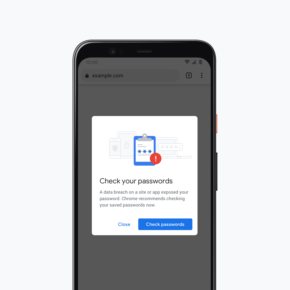 chrome password checkup mobile