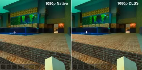 MinecraftRTX TEST 1080p DLSS ONvsOFF 2