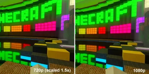 MinecraftRTX TEST Reso 720p Vs1080p