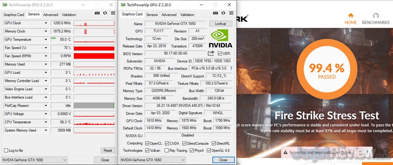 Menjajal GeForce GTX 1650 GDDR6: GTA V 100 FPS Hanya Sekitar 100W? 9 OC STABILILTY TEST