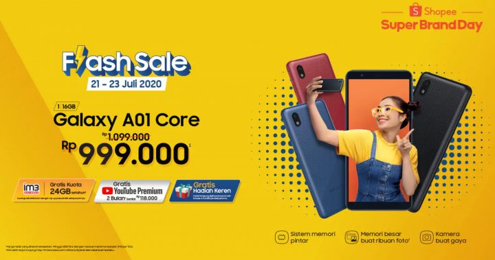 Samsung Indonesia Rilis Galaxy A01 Core 15 samsung galaxy A01 shopee