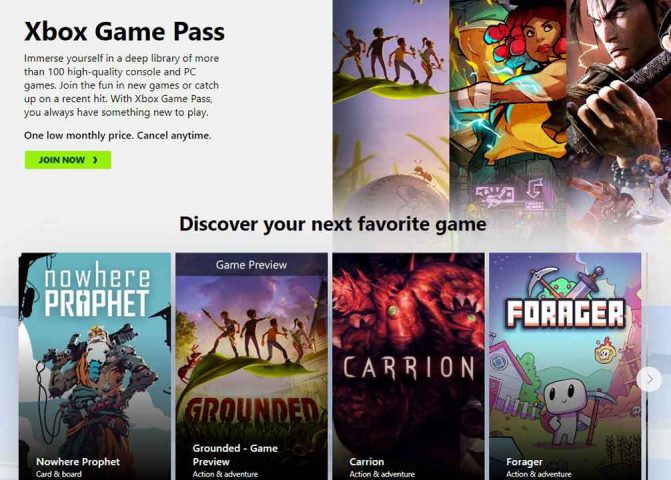 xbox game pass 1