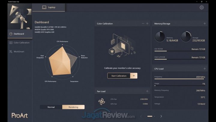 ProArt Creator Hub Rendeing Mode