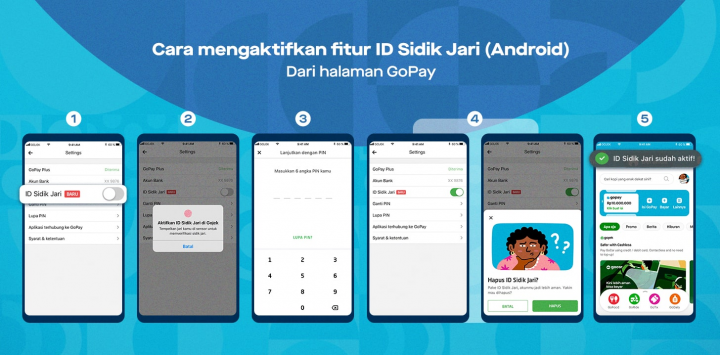 Direct Release: Semakin Aman, GoPay Ajak Pengguna Aktifkan Fitur Biometrik untuk Melindungi Transaksi 2 Cara Mengaktifkan Fitur ID Sidik Jari GoPay di Android