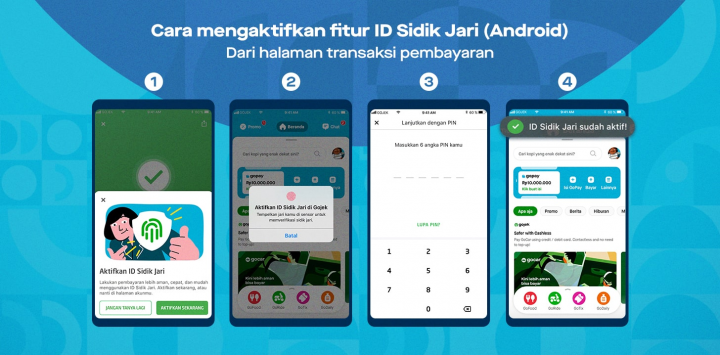 Direct Release: Semakin Aman, GoPay Ajak Pengguna Aktifkan Fitur Biometrik untuk Melindungi Transaksi 1 Cara Menggunakan Fitur ID Sidik Jari GoPay untuk Bertransaksi