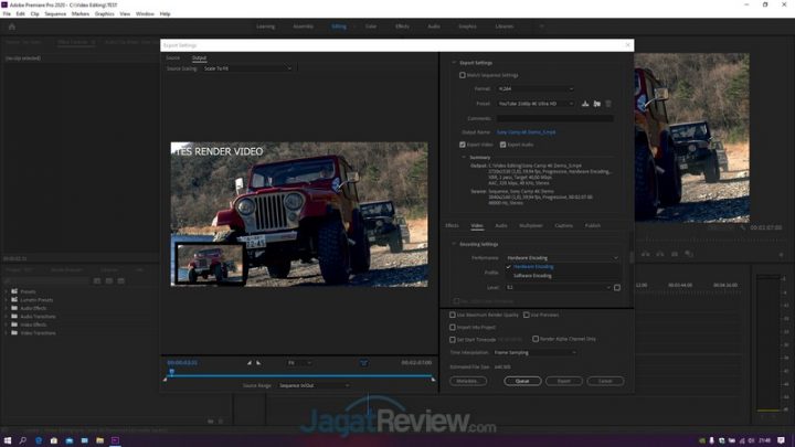 Premiere Pro CC Hardware Software Encoding