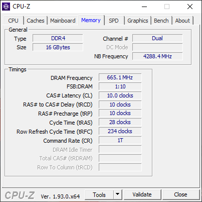 CPUZ MEMORY