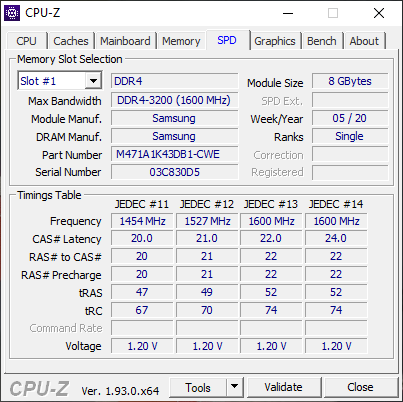 CPUZ SPD