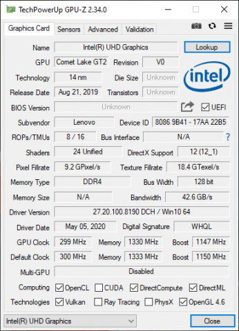 GPUZ INTEL
