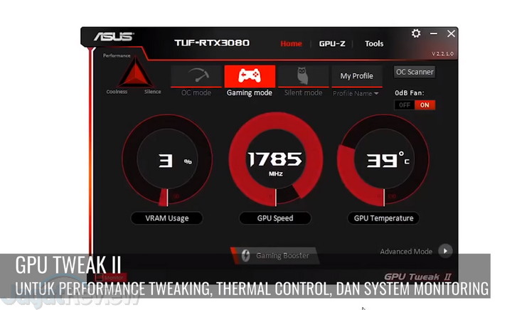 Review ASUS TUF Gaming GeForce RTX 3080 13