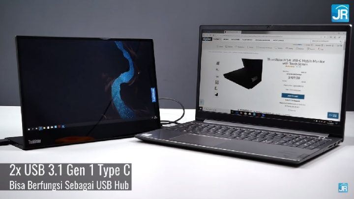 Review Lenovo ThinkVision M14t: Monitor Mungil Berlayar Sentuh 3 Review Lenovo Think Vision M14t