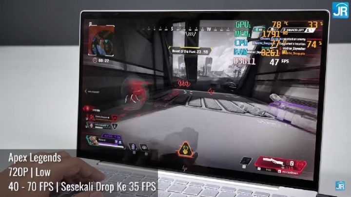 Apex Legend Gaming Test GeForce MX450