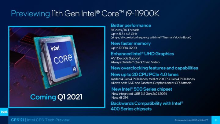 Core i9 Gen 11