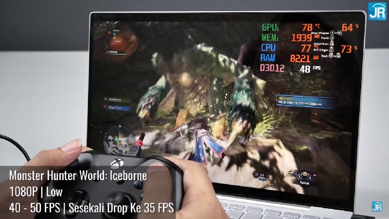 Gaming Test GeForce MX450